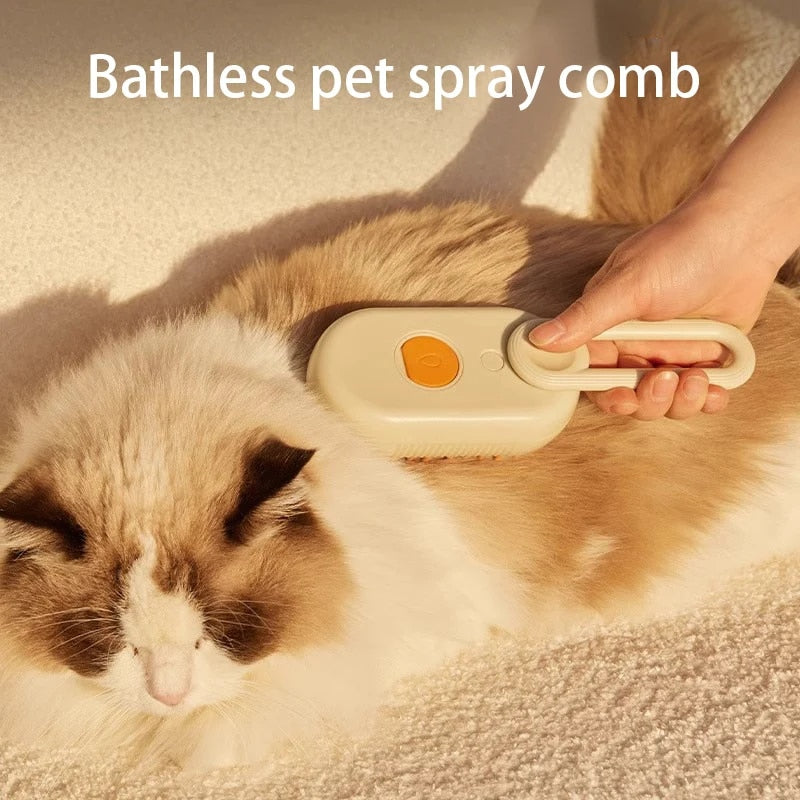 Cepillo de vapor para gatos 3 en 1